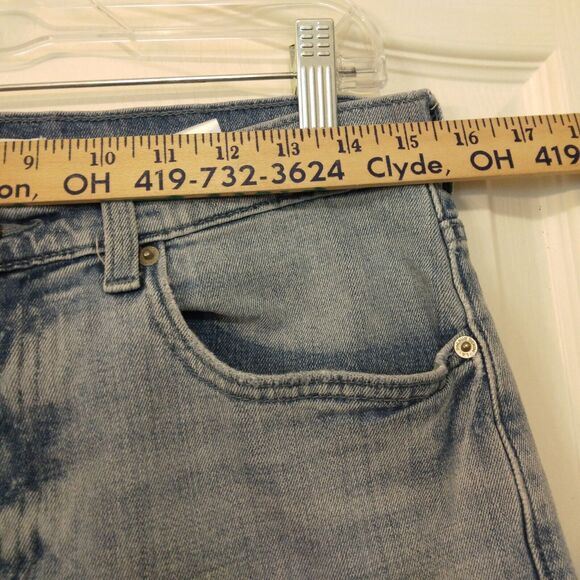 PacSun jeans mens 30x32 blue denim slim fit tapered leg light wash stretch - Picture 4 of 10